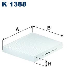 FILTRON Filtr, vzduch v interiéru K 1388