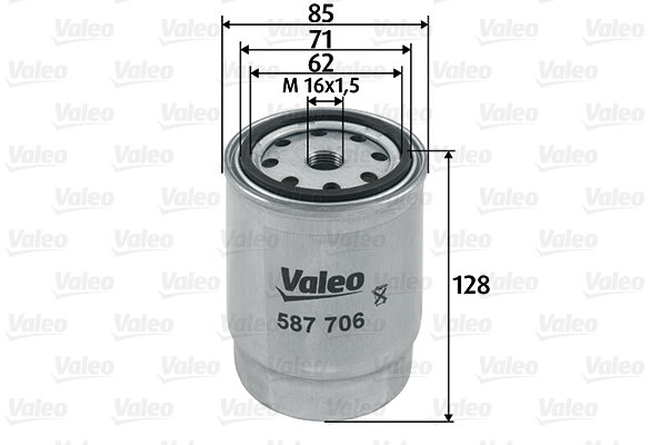 VALEO Palivový filtr 587706