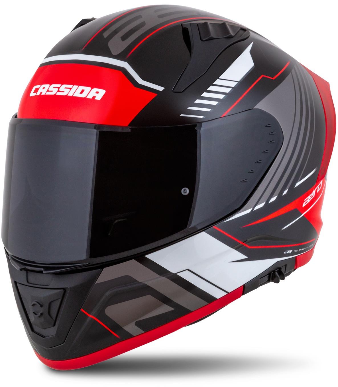 CASSIDA Aero Drome 2025, černá perleť/červená/bílá/šedá, vel. 2XL