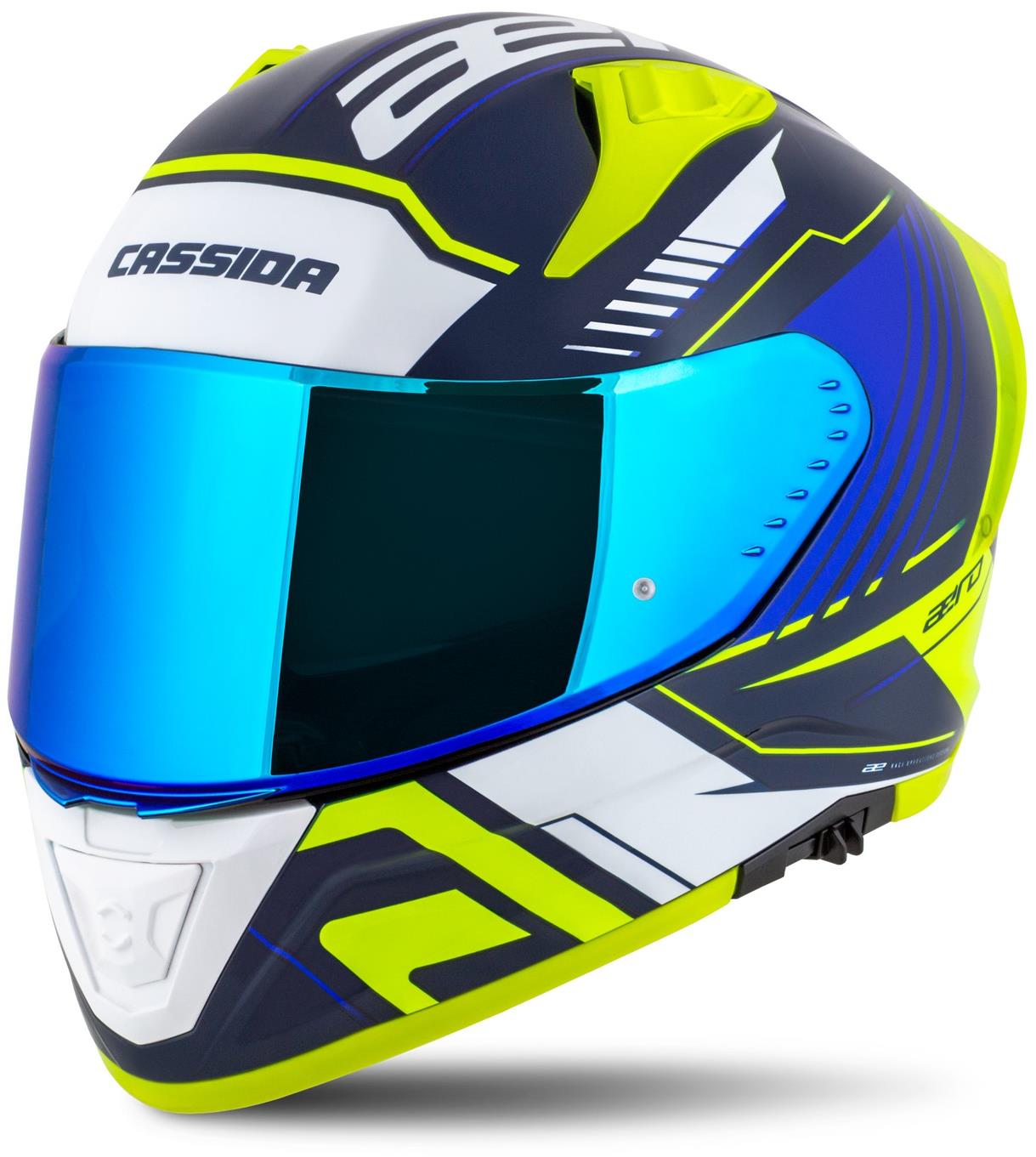 CASSIDA Aero Drome 2025, modrá/žlutá fluo/světle modrá/bílá, vel. L