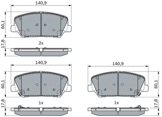 BOSCH Brzdové destičky 0 986 424 491