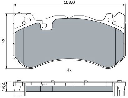 BOSCH Brzdové destičky 0 986 424 861