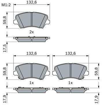 BOSCH Brzdové destičky 0 986 424 863