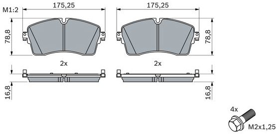 BOSCH Brzdové destičky 0 986 424 871