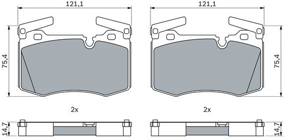 BOSCH Brzdové destičky 0 986 424 918