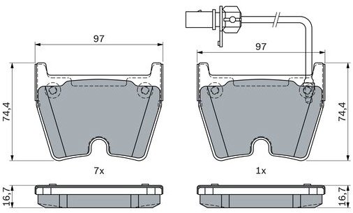 BOSCH Brzdové destičky 0 986 424 949
