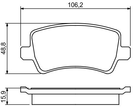 BOSCH Brzdové destičky 0 986 494 248