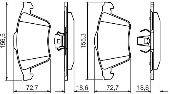 BOSCH Brzdové destičky 0 986 494 492