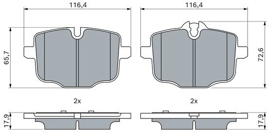 BOSCH Brzdové destičky 0 986 494 900