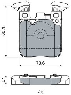 BOSCH Brzdové destičky 0 986 494 948