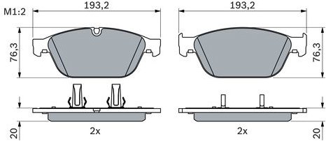 BOSCH Brzdové destičky 0 986 494 988