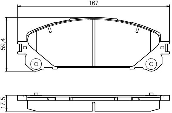 BOSCH Brzdové destičky 0 986 495 169