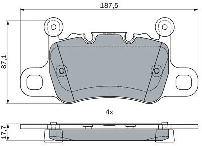 BOSCH Sada brzdových destiček 0 986 494 794
