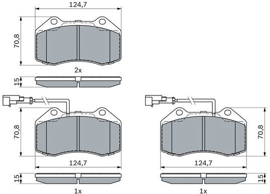 BOSCH Sada brzdových destiček 0 986 494 903