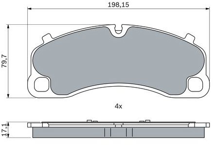 BOSCH Sada brzdových destiček 0 986 424 925
