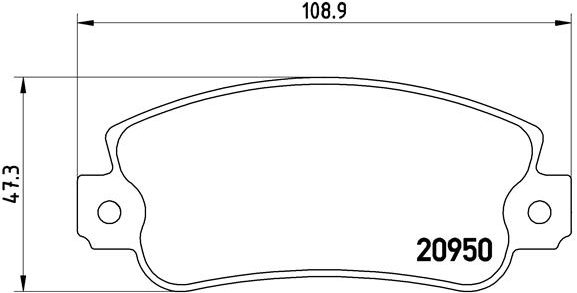 BREMBO Sada brzdových destiček P 23 021