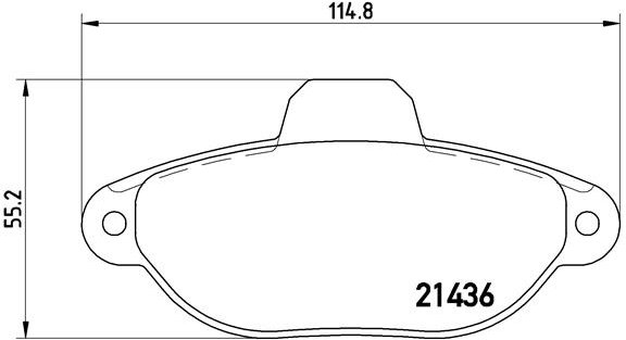 BREMBO Sada brzdových destiček P 23 060