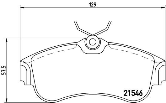 BREMBO Sada brzdových destiček P 56 022