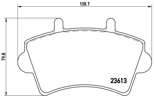BREMBO Sada brzdových destiček P 59 039