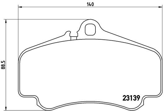 BREMBO Sada brzdových destiček P 65 011