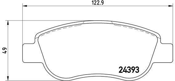 BREMBO Sada brzdových destiček P 68 049