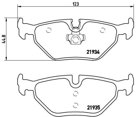 BREMBO Sada brzdových destiček P 71 006