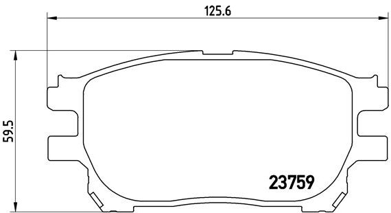 BREMBO Sada brzdových destiček P 83 070