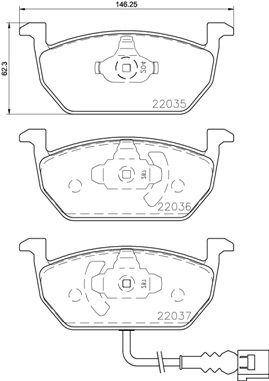 BREMBO Sada brzdových destiček P 85 137X