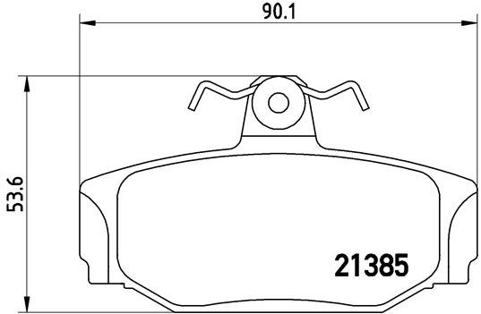 BREMBO Sada brzdových destiček P 86 009