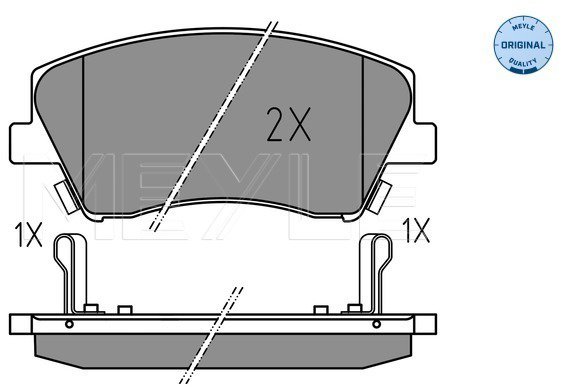 MEYLE Brzdové destičky 025 225 1817