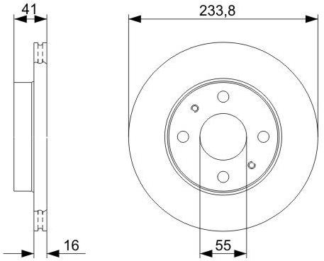 BOSCH brzdový kotouč 0 986 479 352, sada 2 ks, sada 2 ks