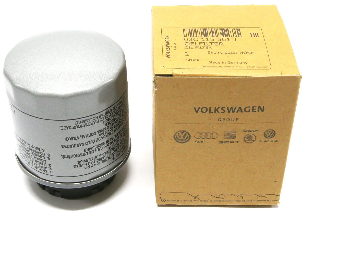 ŠKODA Filtr olejovy 03C115561J, originál