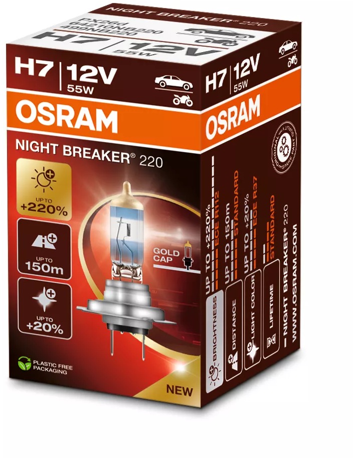 OSRAM H7 Night Breaker 220, +220%