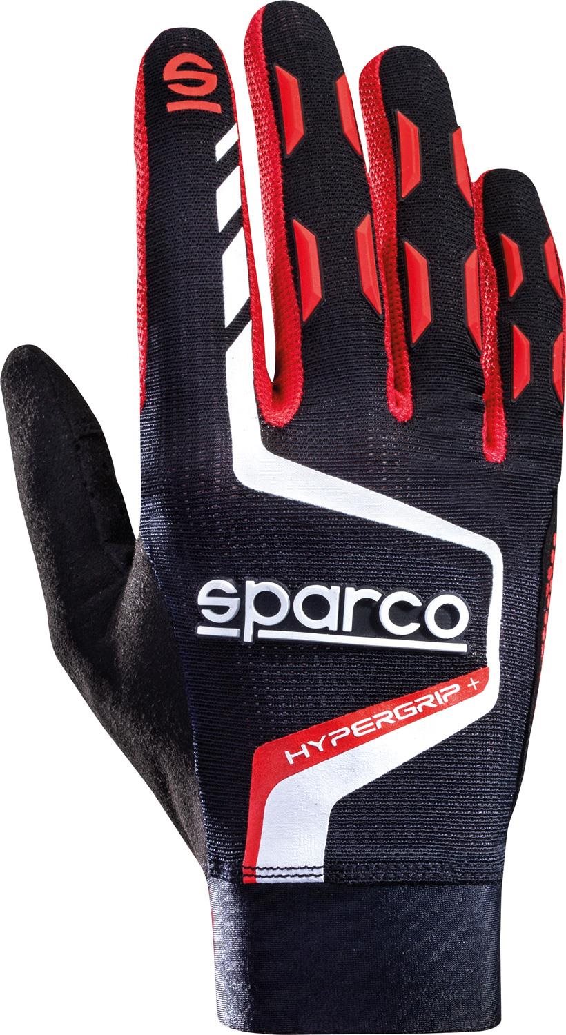 Sparco Hypergrip+ Sim Racing gamingové rukavice, barva černo-červená, velikost 10