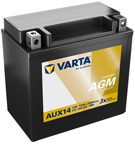 VARTA Silver Dynamic Auxiliary AGM 13Ah, 12V, AUX14