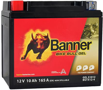 Banner Bike Bull GEL 51012 / BGTX12-4, 12 V -10 Ah (YTX12-BS)