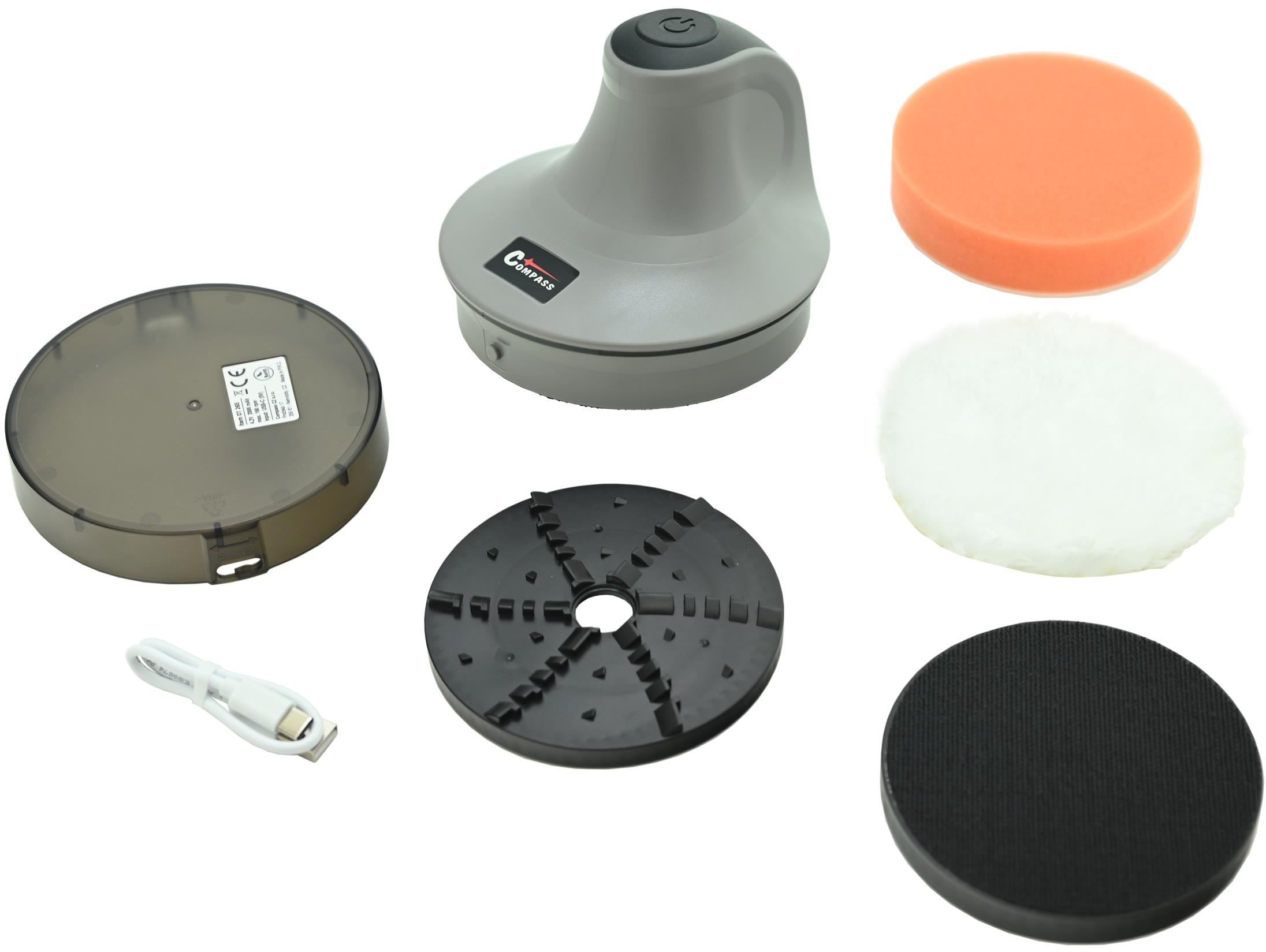 Compass Leštička - škrabka MULTI FUNCTION AKU 2000 mAh