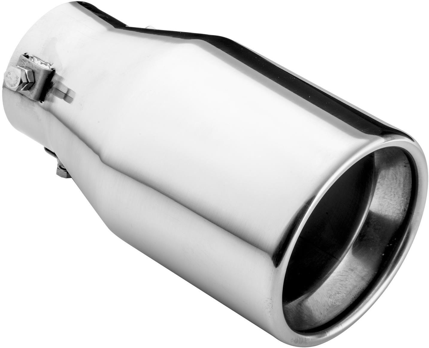 ASSO koncovka výfuku nerezová kulatá, vnější průměr 100 mm, délka 180 mm