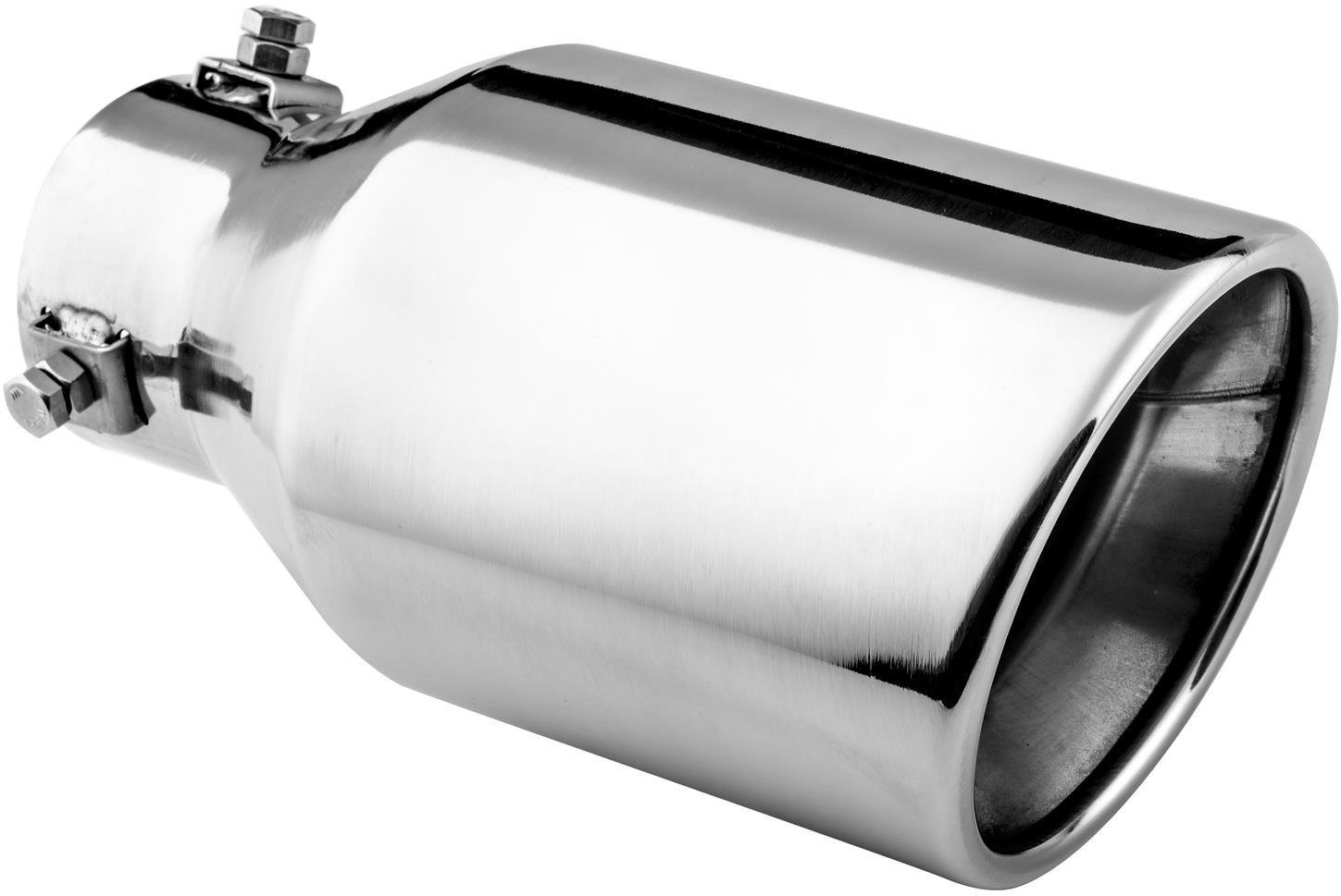 ASSO koncovka výfuku nerezová kulatá, vnější průměr 102 mm, délka 215 mm