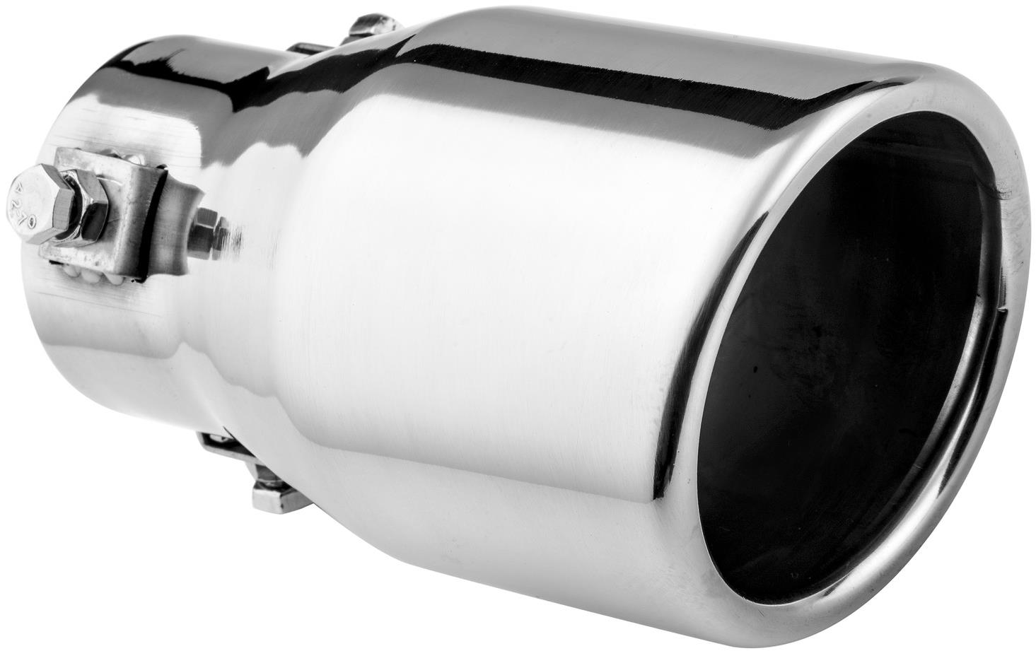 ASSO koncovka výfuku nerezová kulatá, vnější průměr 76 mm, délka 130 mm