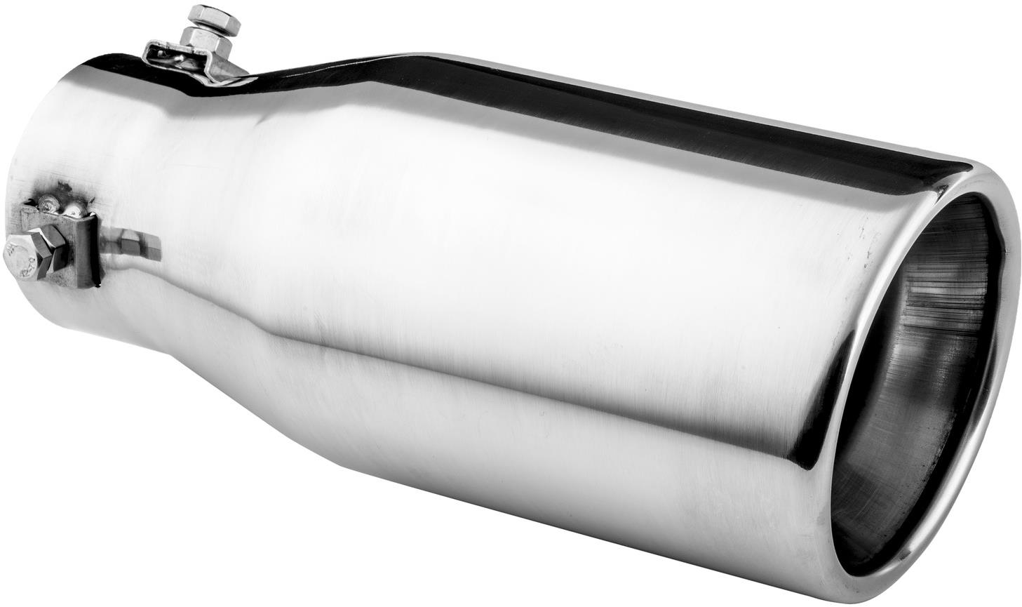 ASSO koncovka výfuku nerezová kulatá, vnější průměr 90 mm, délka 215 mm