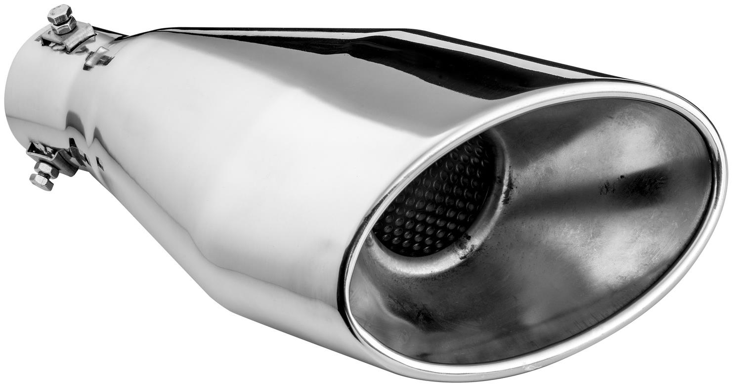 ASSO koncovka výfuku nerezová oválná, vnější průměr 160 × 95 mm, délka 300 mm