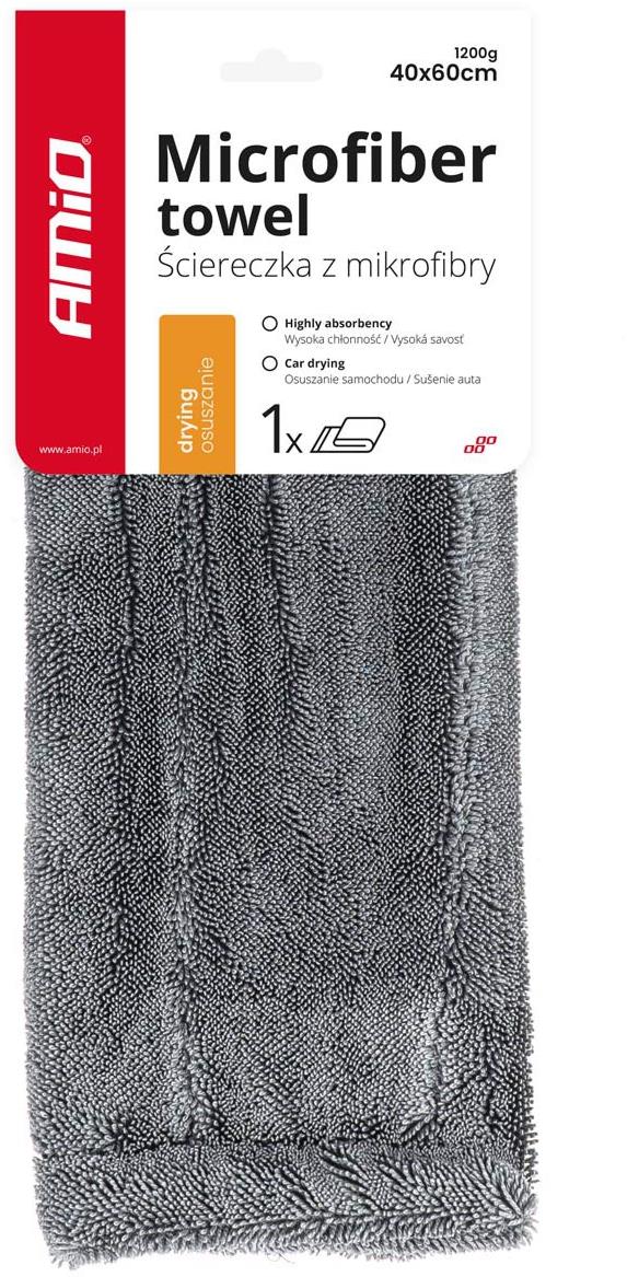 AMIO ručník z mikrovlákna pro sušení 60 × 40 cm, 1200 g