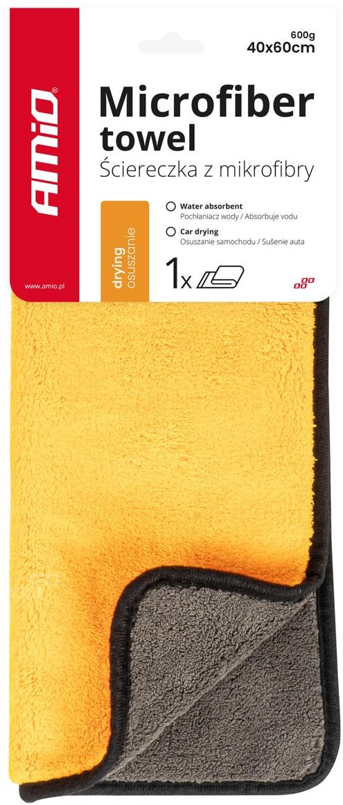 AMIO ručník z mikrovlákna pro sušení 60 × 40 cm, 600 g
