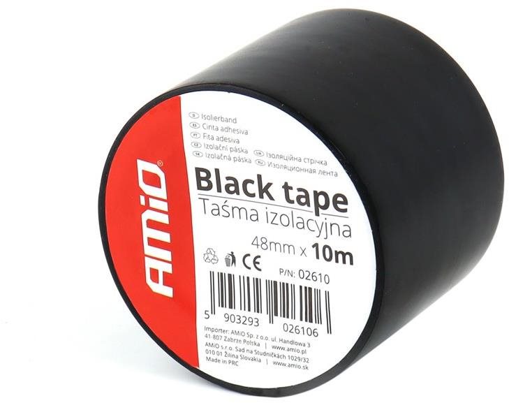 AMIO páska izolační 48 mm × 10 m černá