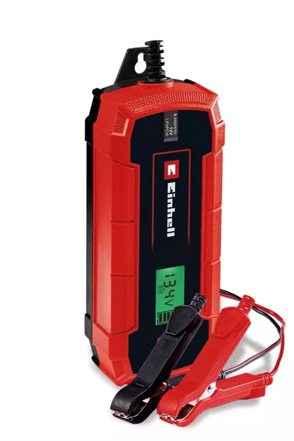 EINHELL Nabíječka autobaterií CE-BC 5 M LiFePO4, s mikroprocesorem a krytím IP65, 1002251