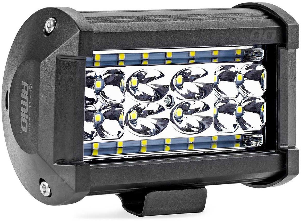 AMIO LED pracovní světlo, napětí 9-36 V, 28 LED 3030, 136 × 82 mm
