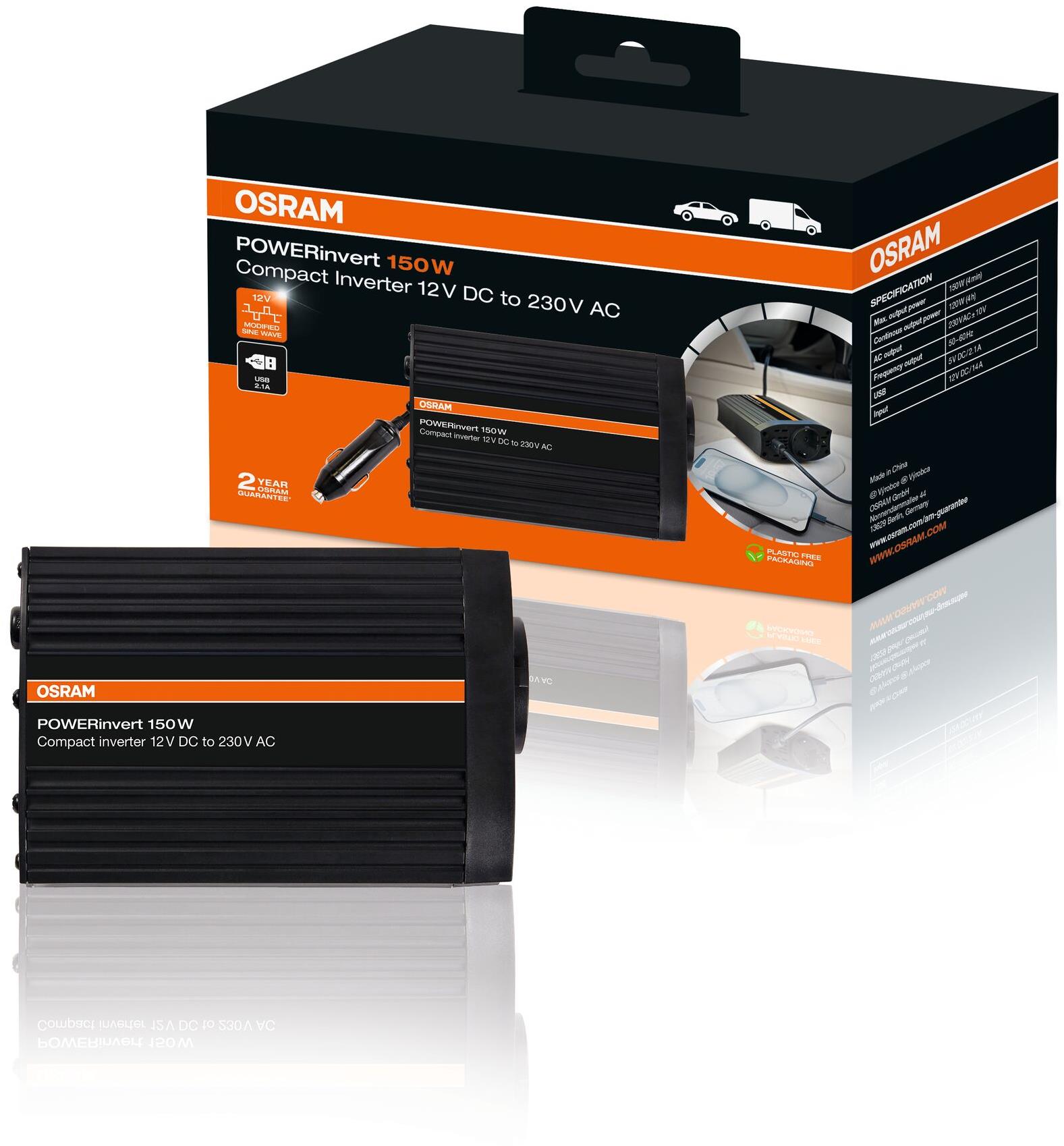 Měnič napětí, modifikovaná sinusoida, 12V - 230V, 150W