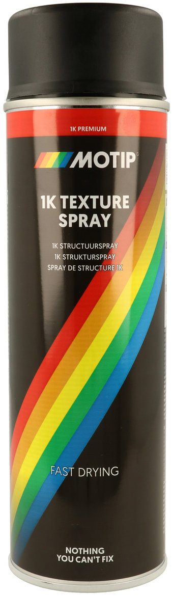 Motip 1K struktur.sprej, černý, 500 ml