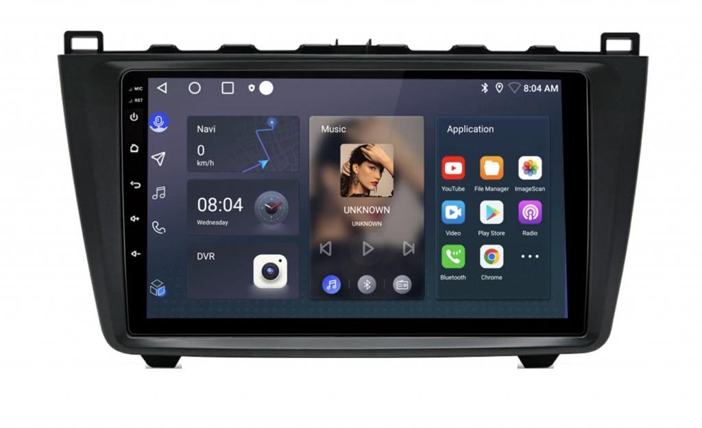 HIZPO Android Autorádio pro Mazda 3 2004-2013, GPS Navigace, Kamera, WIFI, Bluetooth, USB, autoradio